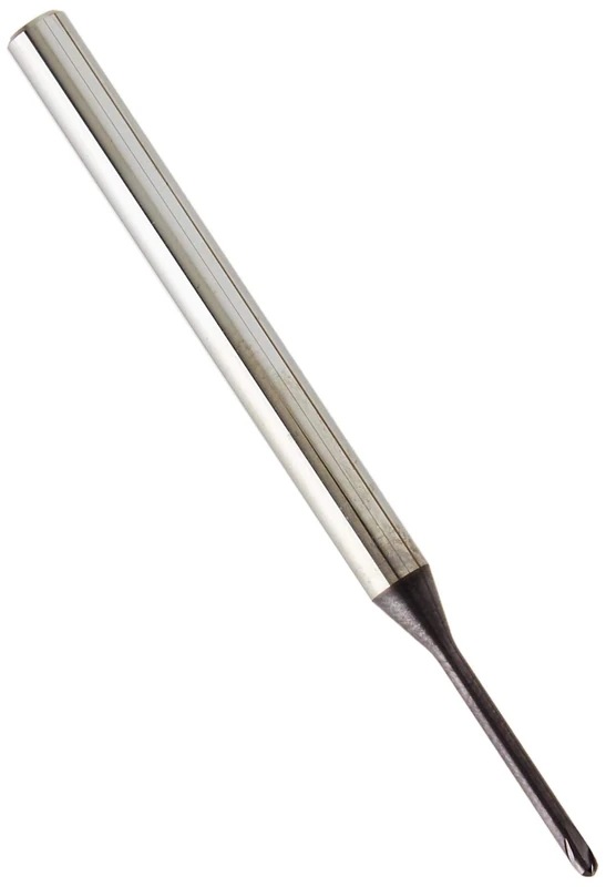 Karnasch 308012015015 Valuetool Micro Strawberry Hard Metal with 3D Radio, 2-20 × D Cutting Depth, < 55 Hrc, 1.5 mm Cutting Diameter, 15 mm Using Length, 4 mm