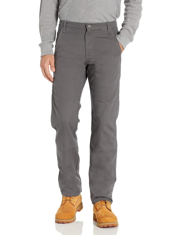 Dickies Men's Tough Max Duck Double Knee Pant Work Utility, Stonewash Slate, 38W / 34L