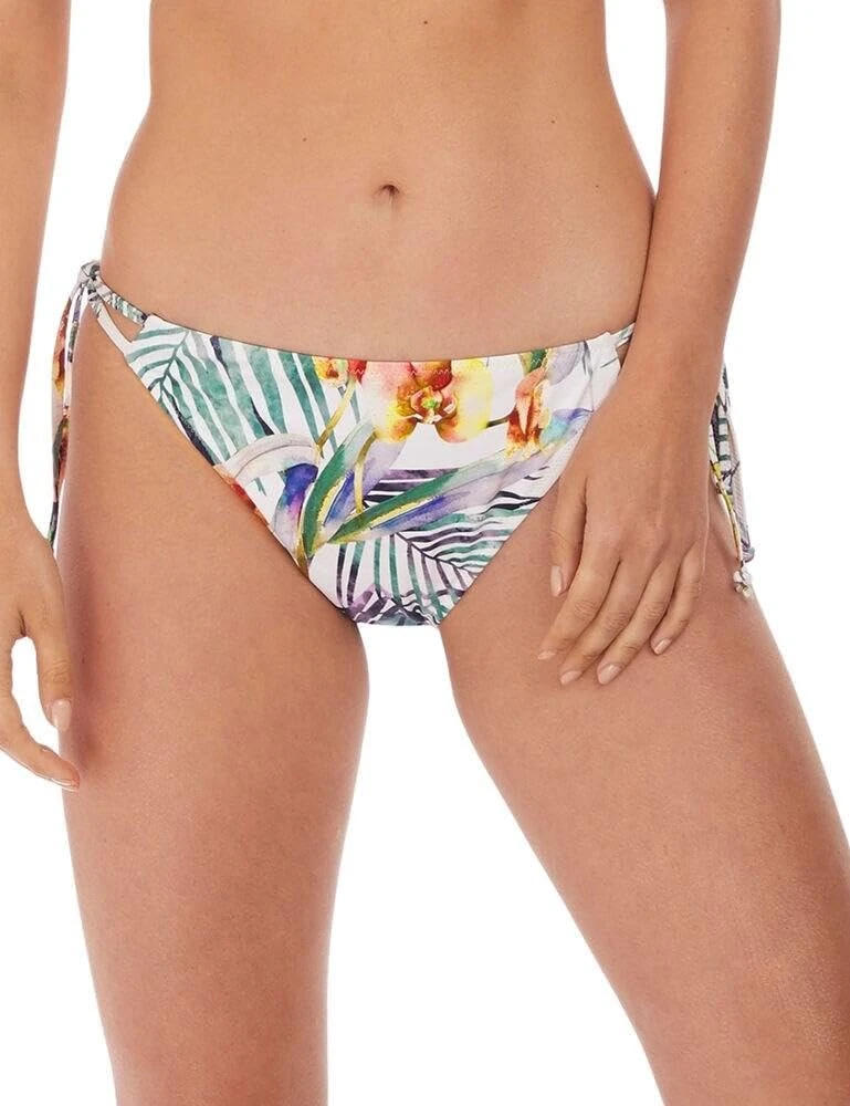 Fantasie Women's Playa Blanca Side Tie Bikini Bottom, Multi, Large
