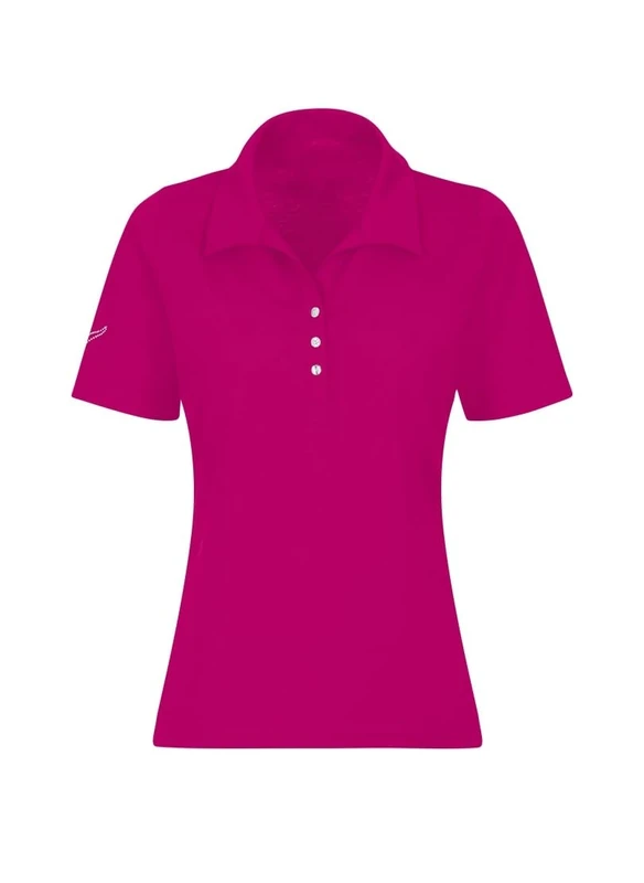 Trigema Women's 537611 Polo Shirt, Magenta, XXL