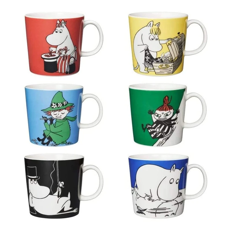 アラビア Arabia 1028335 Porcelain Cups Set of 6 - Image 1