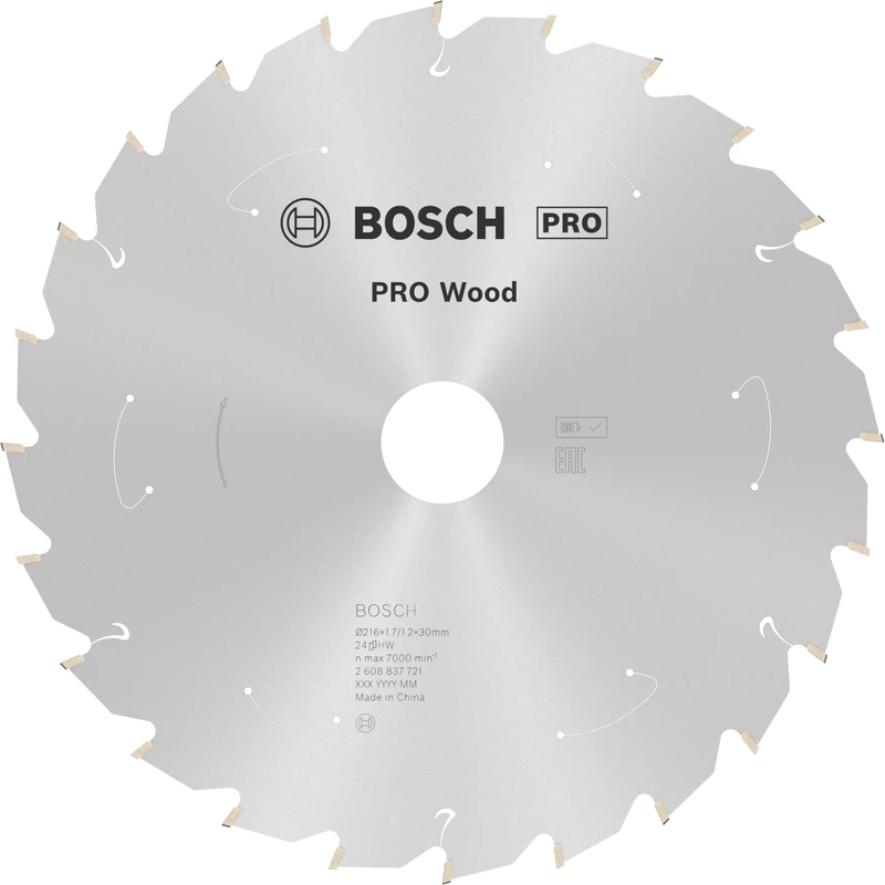 Bosch PRO Wood Cordless Circular Saw Blade - 216mm