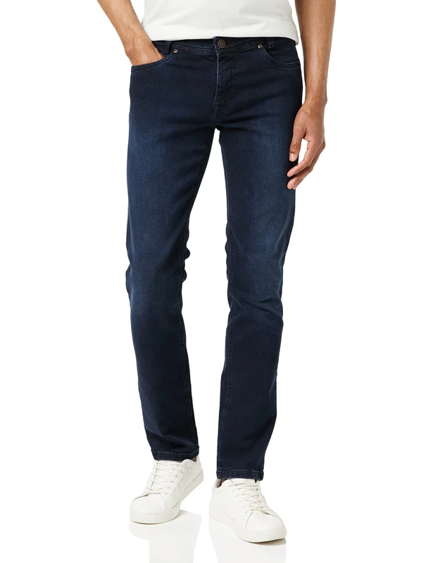 Atelier GARDEUR Men's Sandro Left Hand Twill Slim Jeans, Blue (Dark Blue 169), W31/L32 (Size: 31/32)