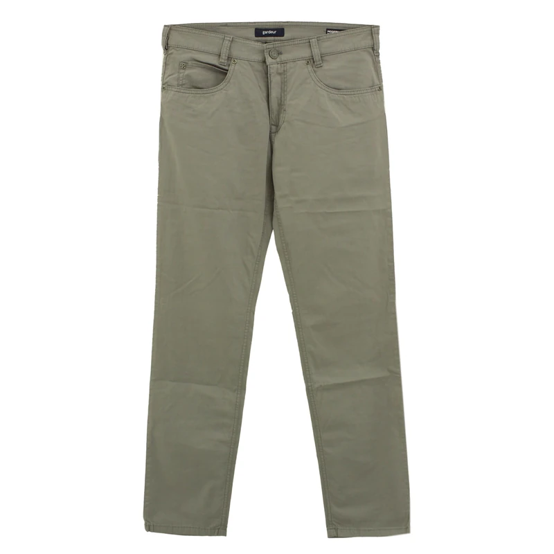 Atelier GARDEUR Men's Bill Cottonflex Trousers, Grey (Grau 82), 38W x 32L