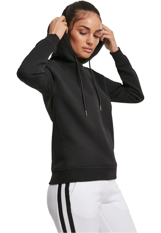 Urban Classics Women's Organic Hoodie Hooded Sweatshirt, Black, XXXXL