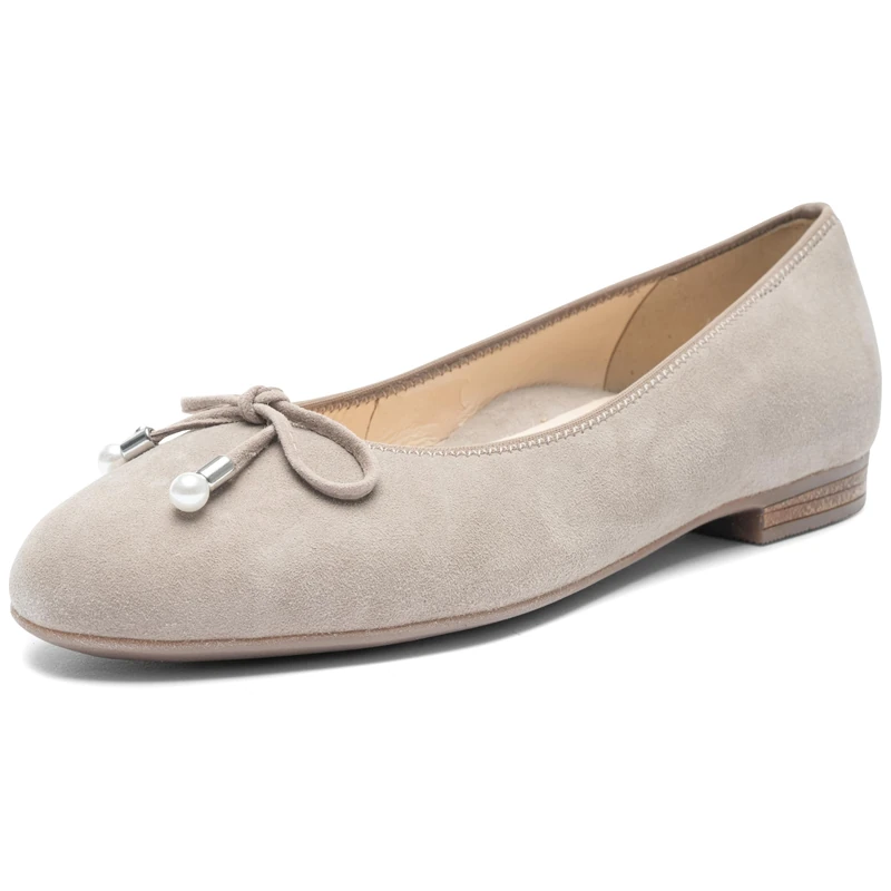 ARA Women's Sardinia Closed Toe Ballet Flats, Beige (Taupe 07), 5.5 UK