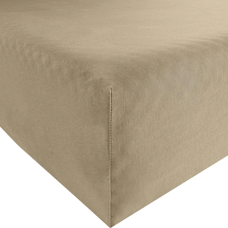Bassetti 4A/498 9302340 Fitted Sheet 140 x 200 cm / 160 x 220 cm Taupe Cotton/Elastane
