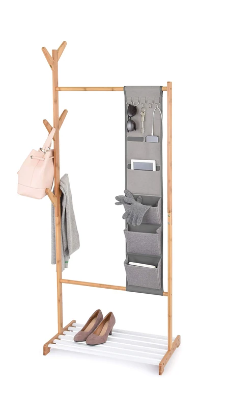 PLASTICOS JOBGAR Domopak Living Stander Coat Rack 65 x 38 x 167 cm Bambù - Image 1