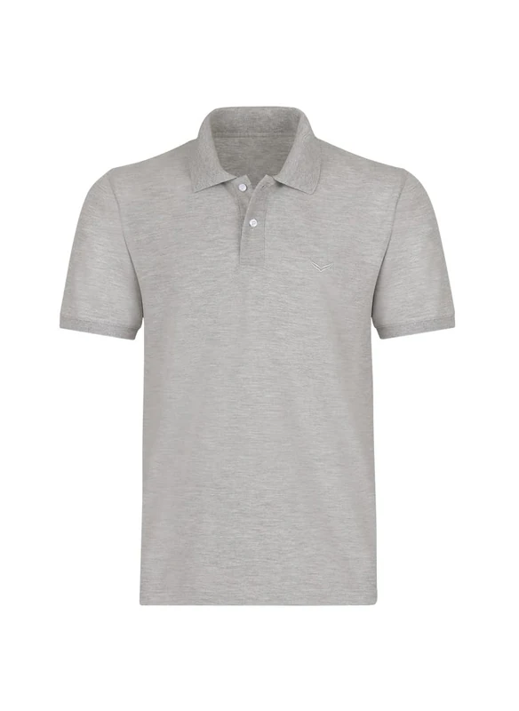 Trigema Men's 627601 Polo Shirt Not Applicable, Grey (Grau-Melange 110), XXX-Large - Image 1