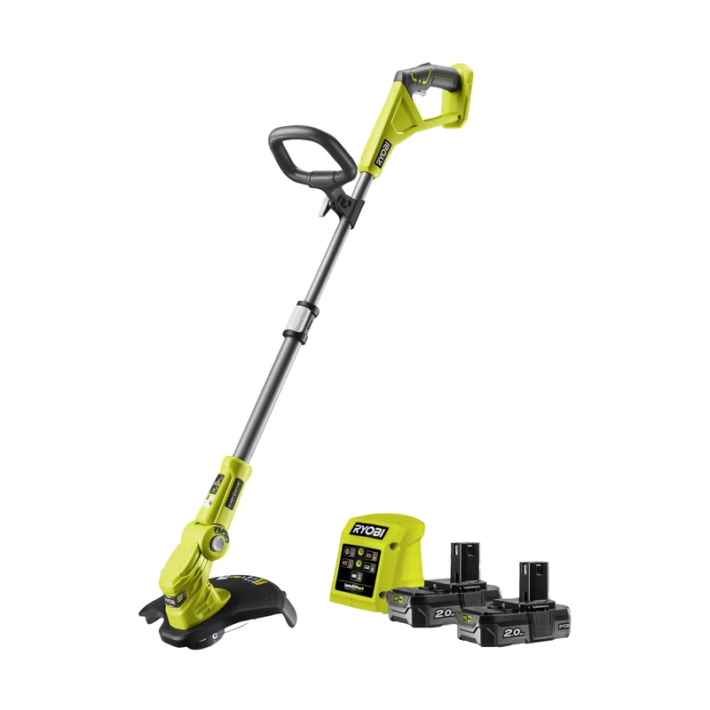 Ryobi RLT183222S Ryobi-RLT183222S 18V Grass Trimmer, 2 x 2.0 Ah, Cutting Width 25/30 cm [5133004429], Green