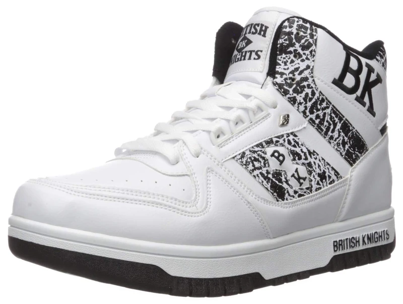 British Knights Men's Kings Sl Sneakers Trainers, White Black El, 12.5 UK