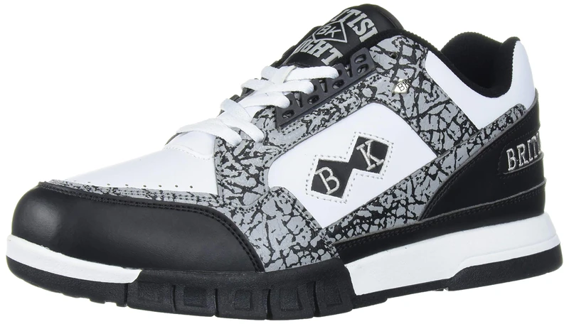 British Knights Men's Metros Fashion Sneaker, Black/Cement/White, 8.5 UK