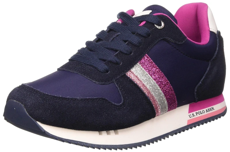 US Polo Association Women's Alfea1 Gymnastics Shoes, Blue (Droy 063), 5 UK