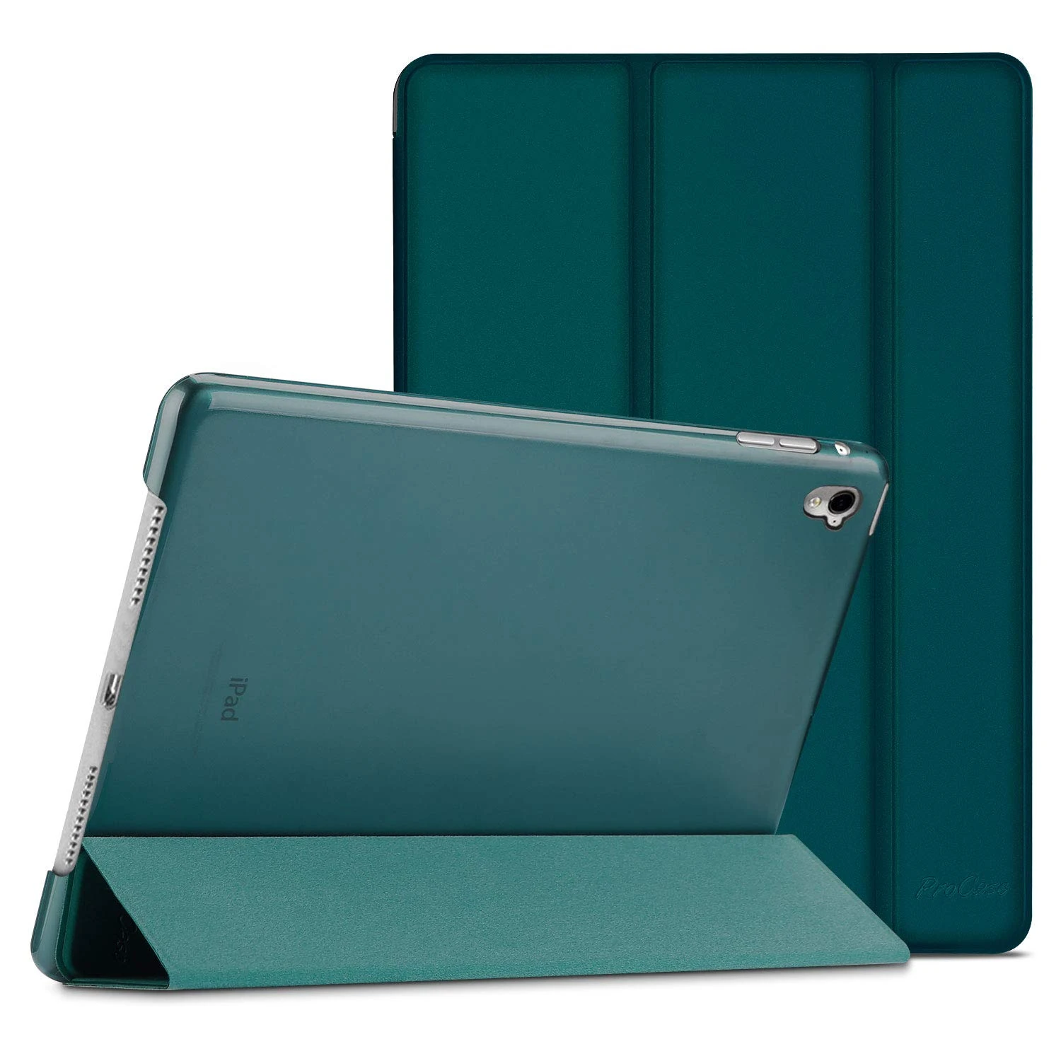 ProCase Smart Case for iPad Pro 9.7 2016 (Model: A1673 A1674 A1675)), Ultra Slim Lightweight Stand Shell Cover with Translucent Frosted Back for iPad Pro 9.7 Inch 2016 -Emerald
