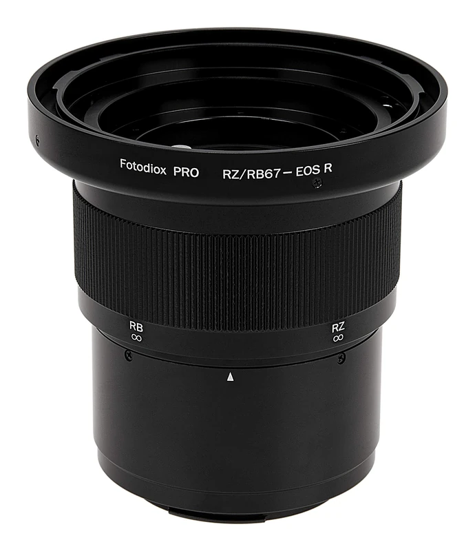 Fotodiox Pro Lens Mount Adapter Compatible with Mamiya RB67/RZ67 Mount Lens to Canon RF Mount Mirrorless Camera Body with Built-in Focusing Helicoid