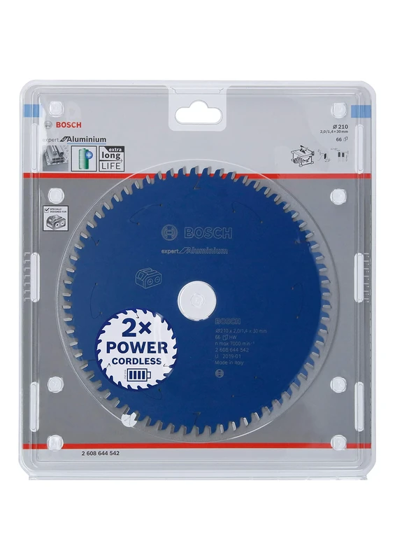Bosch Professional Circular Saw Blade Expert (for Aluminium, 210 x 30 x 2 mm, 66 teeth; Accessories: Cordless Circular Saw)