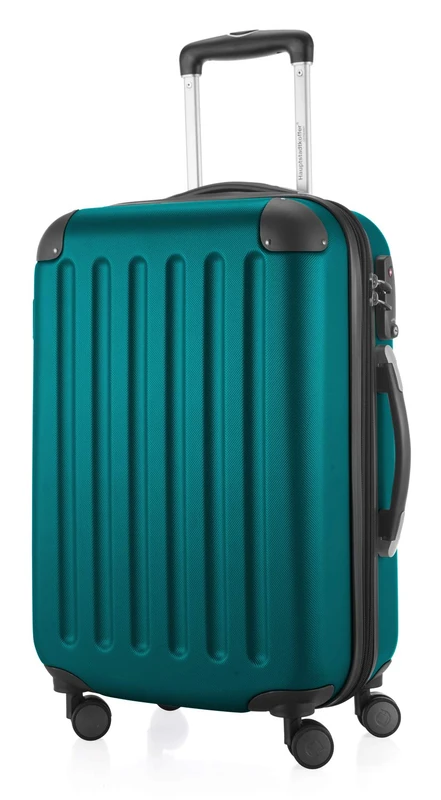 Hauptstadtkoffer Spree – Cabin Luggage, 55 × 35 × 20 cm for All Airlines, Travel Suitcase, Hard Shell Trolley, Carry-On Suitcase, Aquagreen
