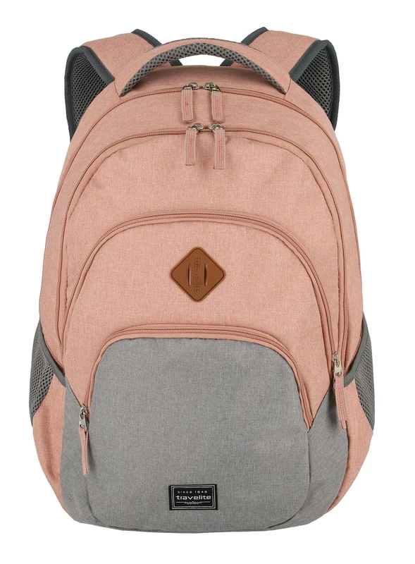travelite hand luggage backpack, laptop backpack 15.6 inch, BASICS, daypack, daypack with many compartments, 45 cm, 22 liters