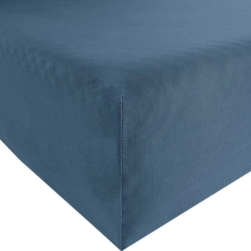Bassetti Single Jersey Fitted Sheet 90 x 190 cm - 100 x 220 cm Blue