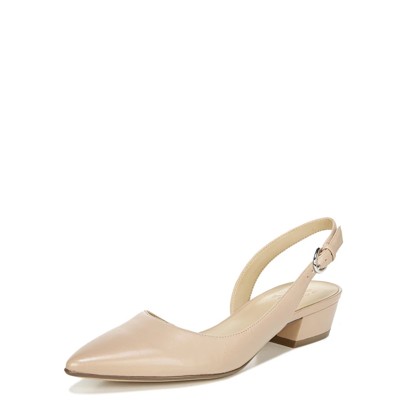 Naturalizer Women's Ballet Flats & Pumps - Banks Slingback, Crème Brulee Leather, UK 3.5, Wide Fit
