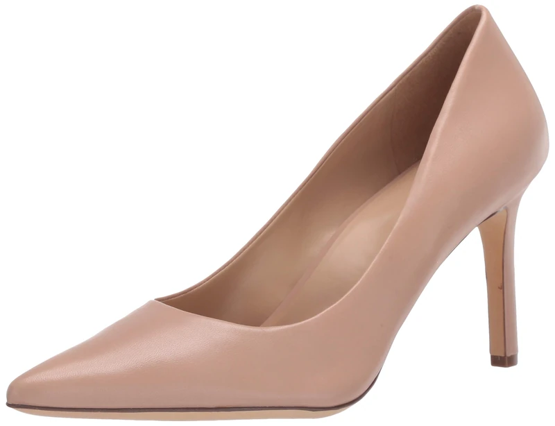 Naturalizer Women's Court Shoes - Anna Pumps, Creme Brulee Leather, UK 6.5, Wide Fit