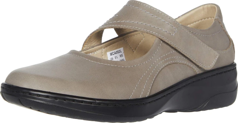 Propét Women's Golda Mary Jane Flat, Grey, 9 UK