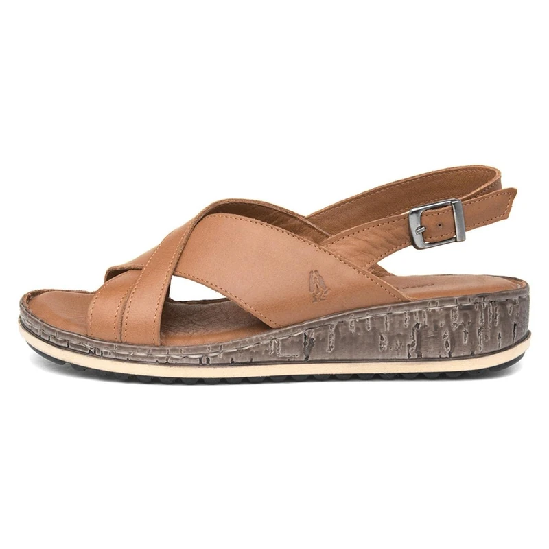 Hush Puppies Girls Elena Sling Back Sandals, Brown Tan Tan, 3 UK