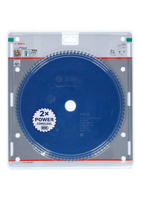 Bosch Professional Circular Saw Blade Expert (for Wood, 305 x 30 x 2.2 mm, 96 teeth; Accessories: Cordless Circular Saw)