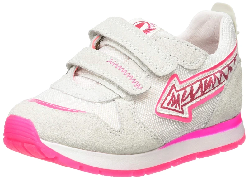 Naturino Crunch Vl., Girls’ Gymnastics Shoes, White (Bianco/Fuxia Fluo 1n19), 5 UK (38 EU)