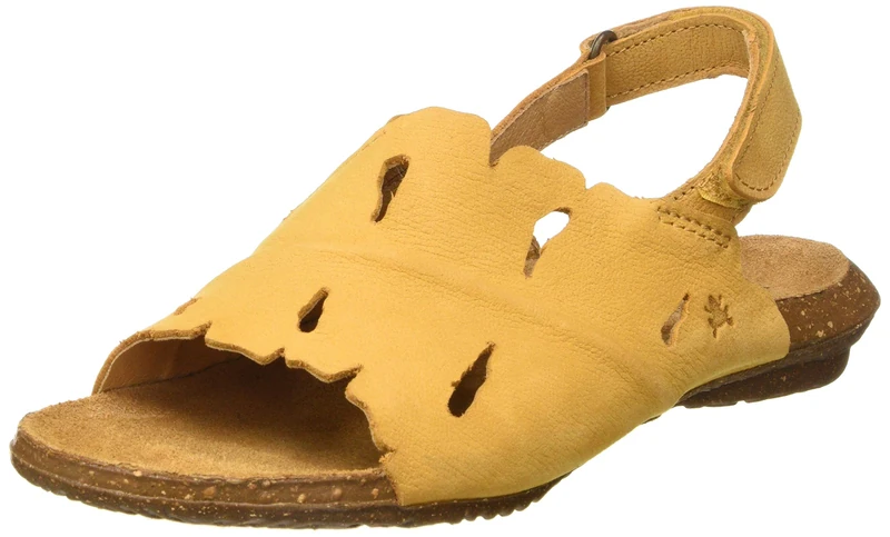 El Naturalista Women's Wakataua Open Toe Sandals, Yellow (Curry Curry), 3 UK