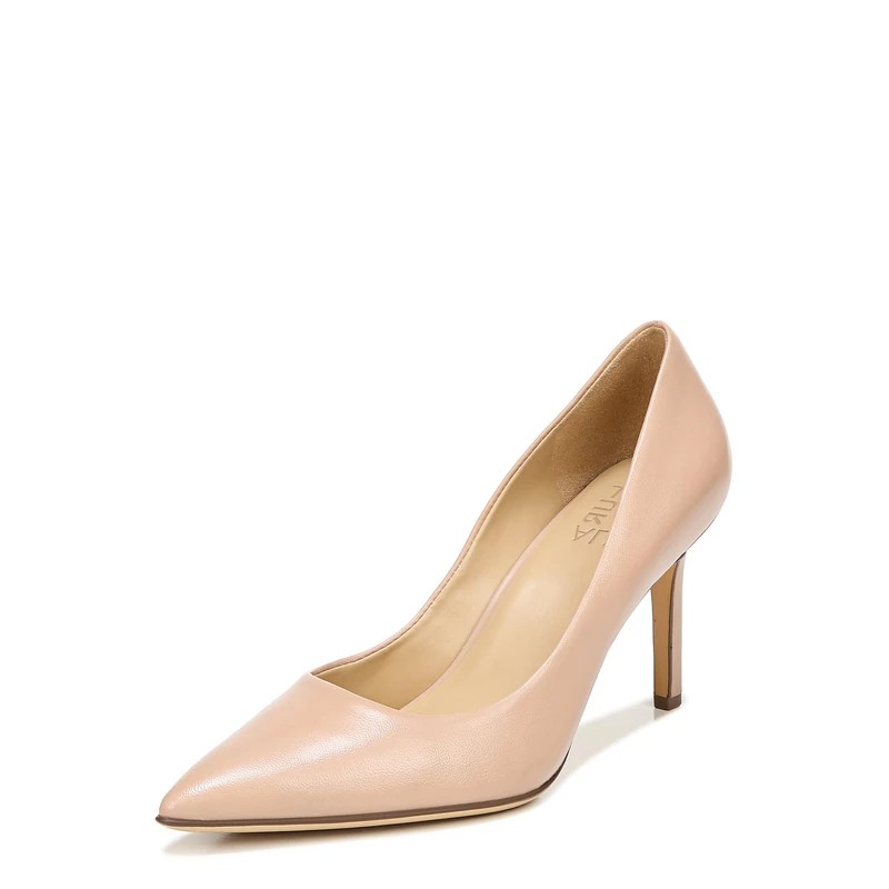 Naturalizer Women's Court Shoes - Anna Pumps, Creme Brulee Leather, UK 9, Wide Fit