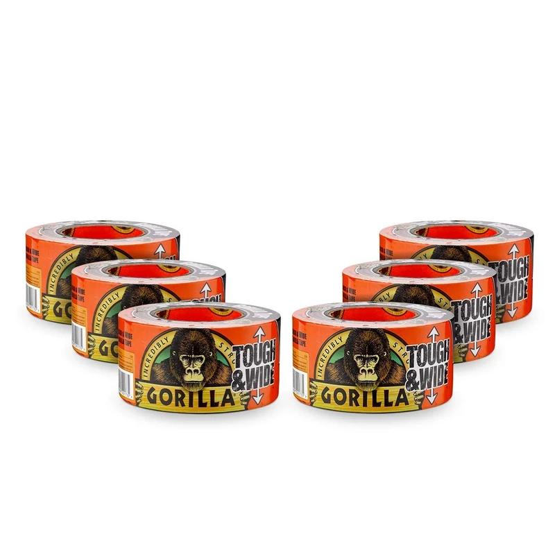 Gorilla Tape Tough & Wide Black 27m (Pack of 6)