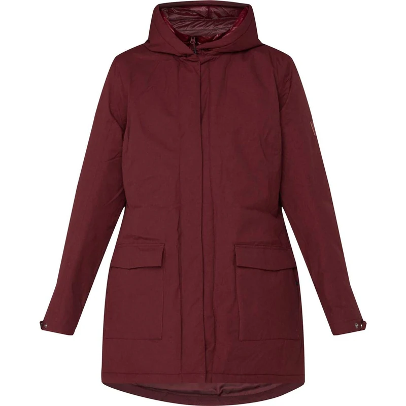 McKINLEY Mina Funktions-Coat Women's Coat - Melange/Red Wine, 42