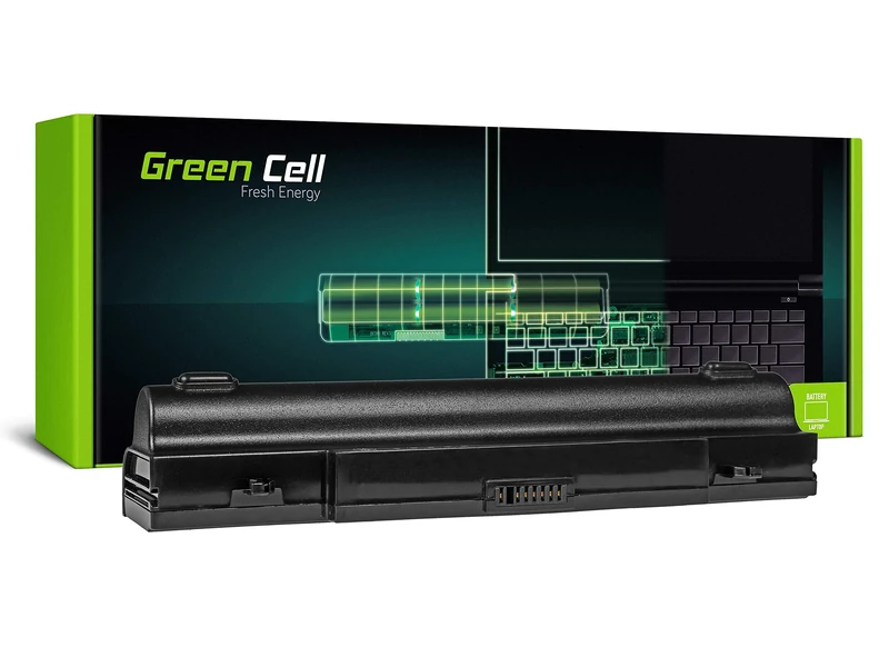 Green Cell Extended Series AA-PB9NC6B AA-PB9NS6B Battery for Samsung R519 R522 R525 R530 R540 R580 R620 R719 R780 Laptop (9 Cells 6600 mAh 11.1 V Black) - Image 1