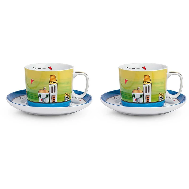 Egan Set Breakfast Cups C/Piatt Le Casette Blu