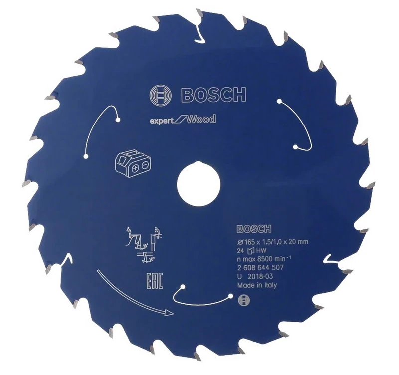 Bosch Professional Circular Saw Blade Expert (for Wood, 250 x 30 x 2.1 mm, 48 teeth; Accessories: Cordless Circular Saw)