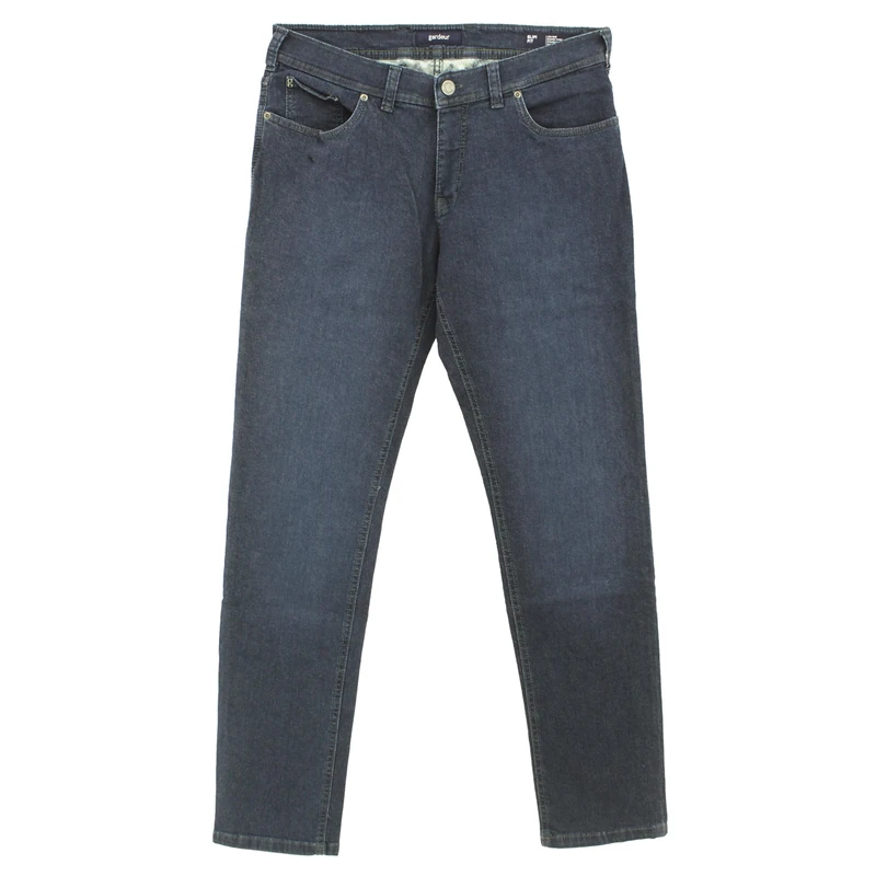 Atelier GARDEUR Men's Sandro Left Hand Twill Slim Jeans Not Applicable, Blue (Dunkelblau 168), W40/L34 (Manufacturer Size: 40/34)