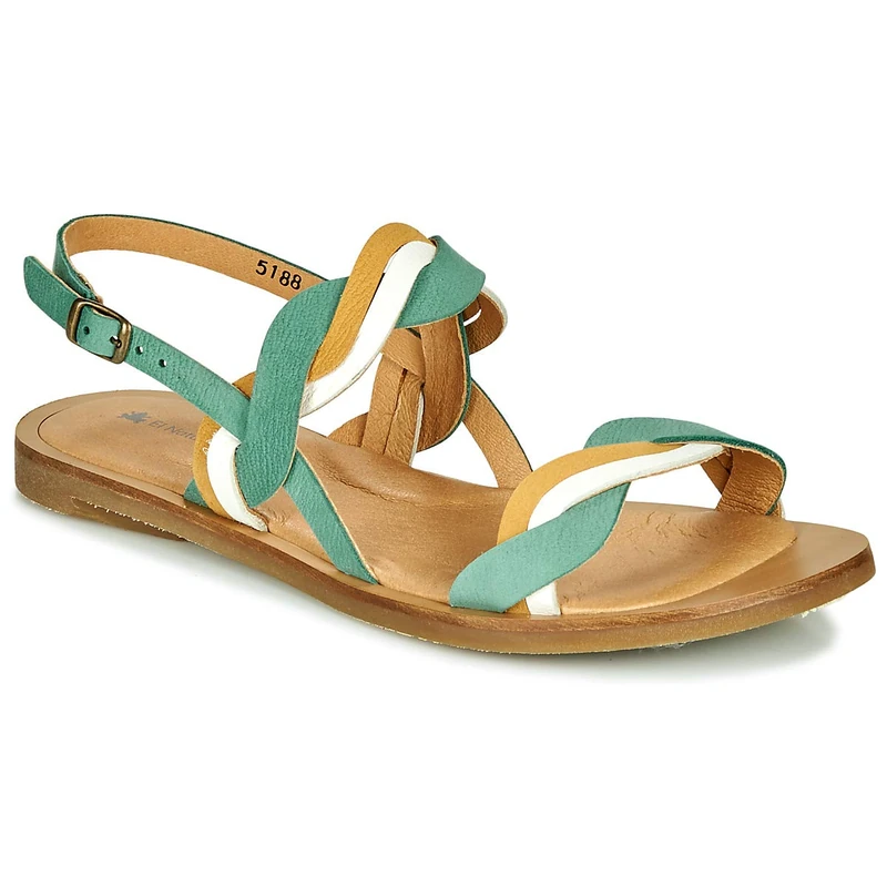 El Naturalista Tulip Open Toe Sandals, Multicolour (Mint Mixed Mint Mixed), 3 UK