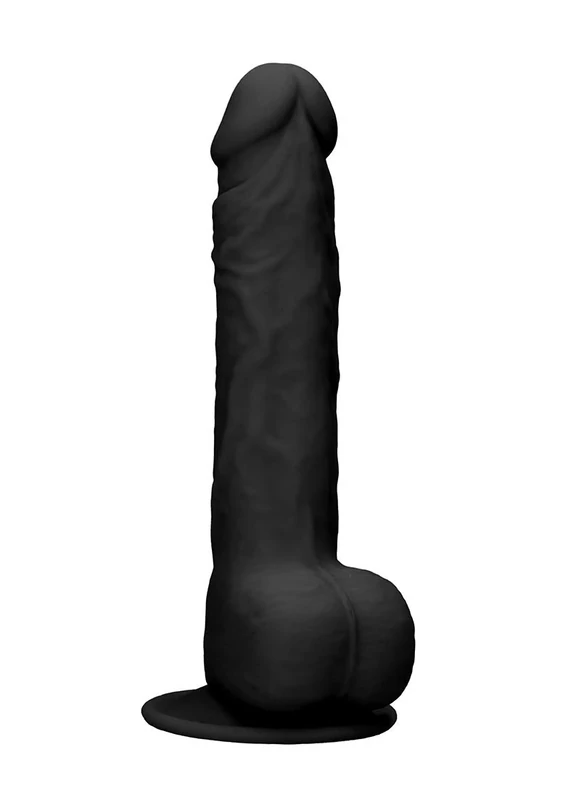 Shots Silicone Dildo with Balls 24 cm, Black