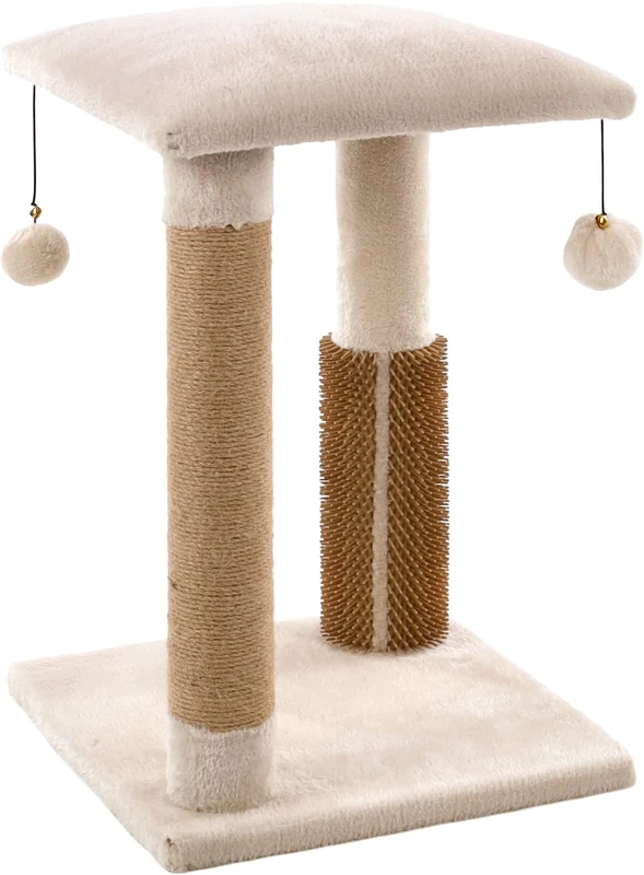 Flamingo SCRATCHING TREE UNA CREAM 35x35x48,5CM