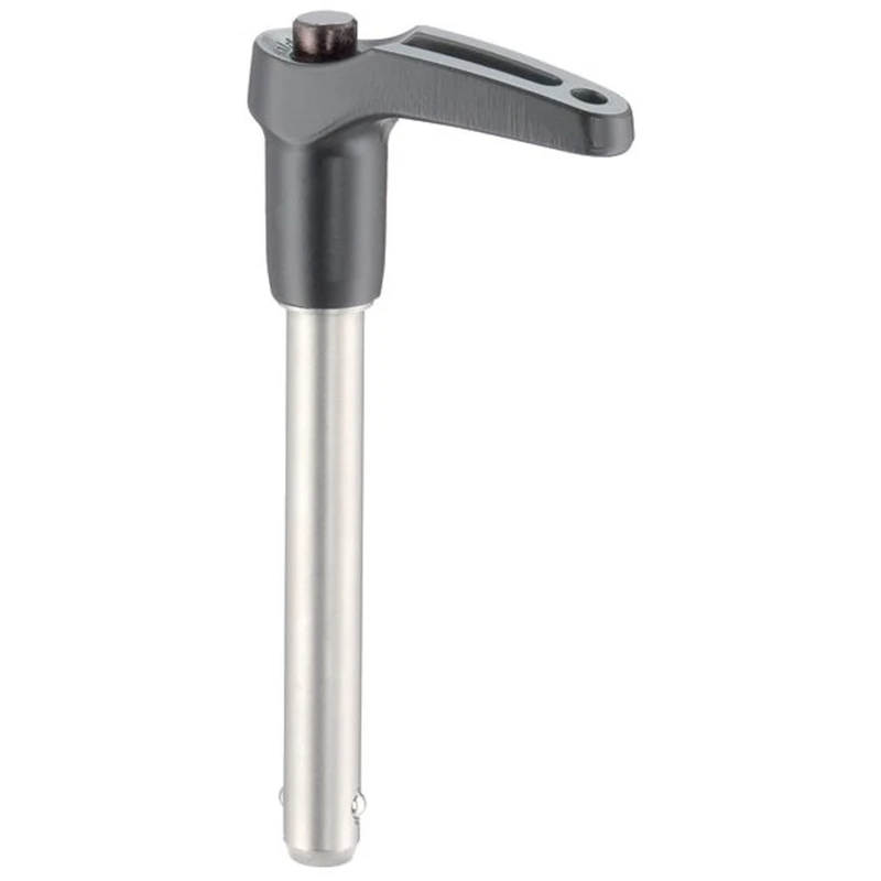 HALDER 22340.0191 Self Ball Locking Bolt with L Handle pin, Black, d1=20 mm / l1=70 mm - Image 1