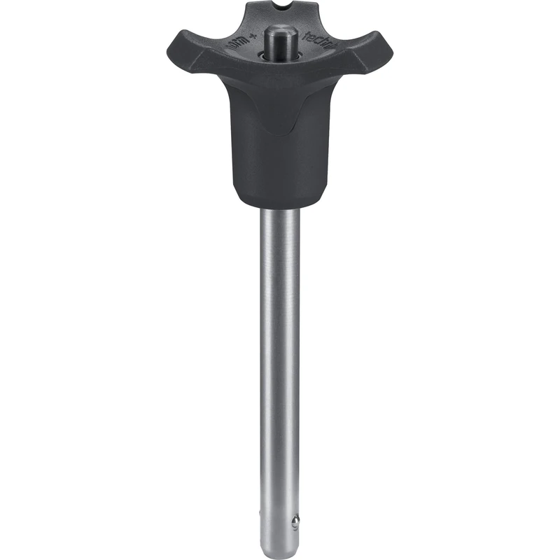 HALDER 22370.0886 Self Ball Locking Bolt, with Combination Handle pin, Black, d1=16 mm / l1=30 mm - Image 1
