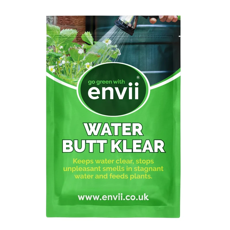 Envii Water Butt Klear – Natural Water Butt Treatment & Cleaner, Cleans & Prevents Green Water & Unpleasant Odours, Keep's Water Healthy & Feeds Plants – 20 Tablets