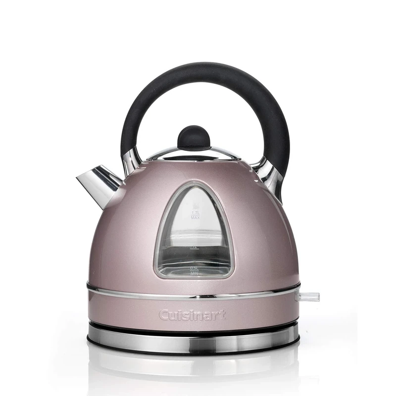 Cuisinart Traditional style Electric kettle Fast boil, cordless, quiet, easy pour Easy clean, removable limescale filter 1.7L capacity 3kW Matching toaster available Vintage Rose