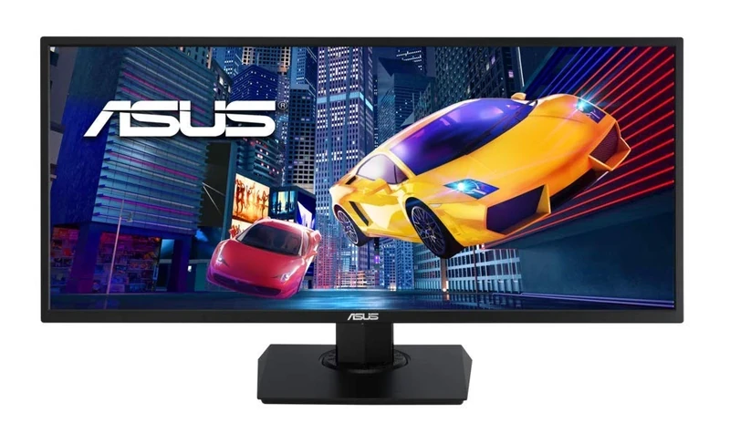 ASUS VP348QGL Monitor – 34- Inch, UWQHD (3440 x 1440), 21:9, HDR-10, FreeSync, Wall Mountable, Ergonomic Design, PiP/PbP, Flicker Free, Blue Light Filter