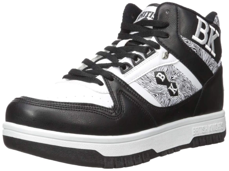 British Knights Men's Kings SL Sneaker, White/Black, 10.5