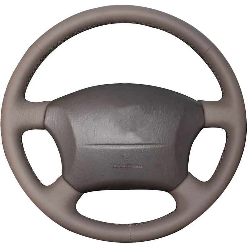 Loncky Car Leather steering wheel cover for Toyota Tacoma 2005-2011 / Toyota 4Runner 2003-2009 / Sienna 2004-2010 / Sequoia 2003-2007/ Highlander 2004-2007/ Camry 2005 2006/ Land Cruiser 1995-2007 (2)