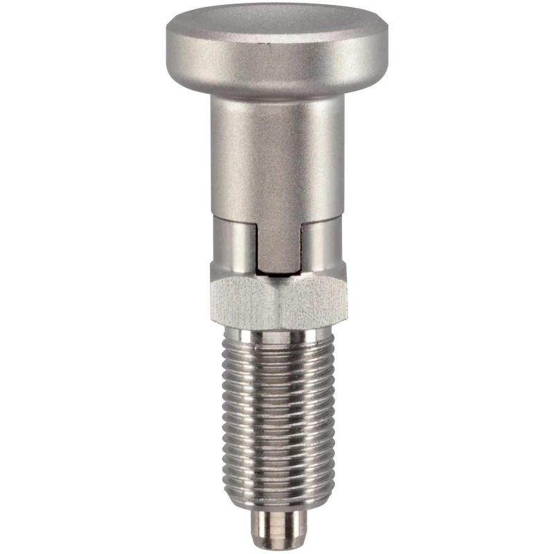 22120.0618 Locking Bolt, with Hexagonal Collar and Locking Mechanism, Stainless Steel, Diameter 1 = 8 mm - Image 1