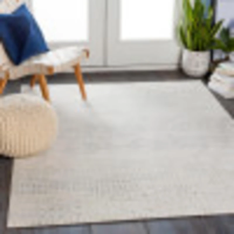 Livabliss Limeux Geometric - Scandi Area Living Room 160x215 cm, Dining, Kitchen - Neutral, Abstract Patterned, Boho Style, Easy Care Pile - Large, Grey and White - Image 1