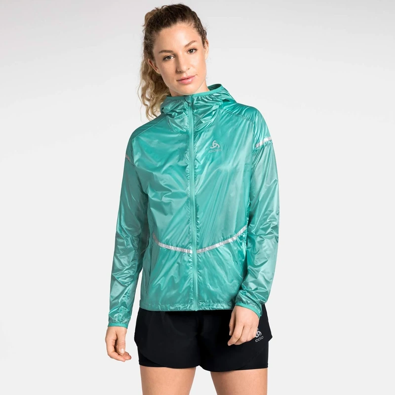 Odlo Zeroeight Pro Women's Softshell Jacket, womens, 312251, Pool green, XL